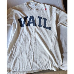 Men's Gildan T-Shirt White Blue Size M